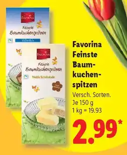 Lidl Favorina Feinste Baumkuchenspitzen Angebot