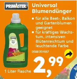 Globus Baumarkt PRIMASTER Universal Blumendünger Angebot