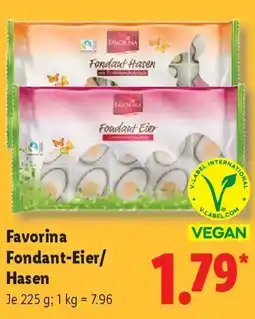 Lidl Favorina Fondant-Eier/ Hasen Angebot