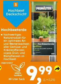 Globus Baumarkt PRIMASTER Hochbeeterde Angebot