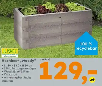 Globus Baumarkt JUWEL Hochbeet,,Woody" Angebot