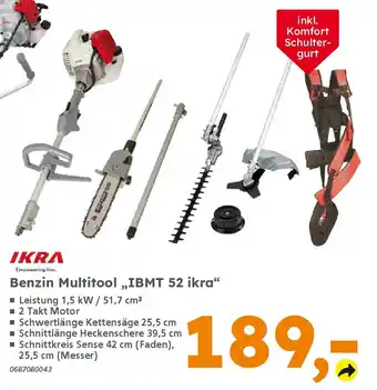 Globus Baumarkt IKRA Benzin Multitool „IBMT 52 ikra❝ Angebot
