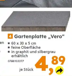 Globus Baumarkt Gartenplatte „V Angebot