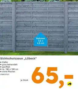 Globus Baumarkt Sichtschutzzaun „Lübeck" Angebot