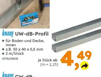 Globus Baumarkt KNAUF UW-dB-Profil Angebot