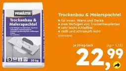 Globus Baumarkt PRIMASTER Trockenbau & Malerspachtel Angebot