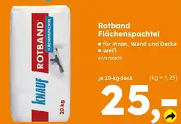 Globus Baumarkt KNAUF Rotband Flächenspachtel Angebot