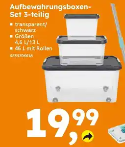 Globus Baumarkt Aufbewahrungsboxen- Set 3-teilig Angebot
