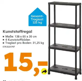 Globus Baumarkt Kunststoffregal Angebot