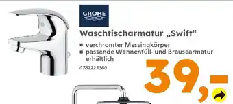 Globus Baumarkt GROHE Waschtischarmatur „Swift" Angebot
