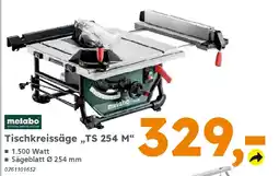 Globus Baumarkt metabo Tischkreissäge „TS 254 M❝ Angebot