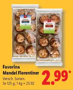 Lidl Favorina Mandel Florentiner Angebot