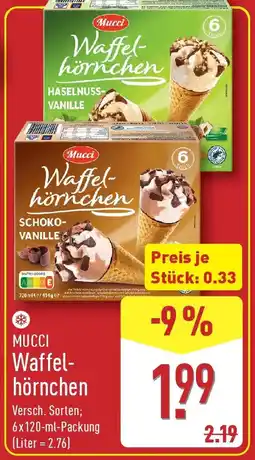 Aldi Nord MUCCI Waffelhörnchen Angebot