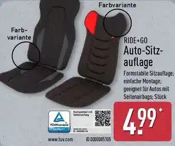 Aldi Nord RIDE+GO Auto-Sitzauflage Angebot