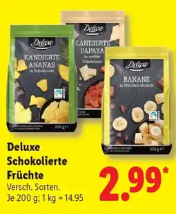 Lidl Deluxe Schokolierte Früchte Angebot