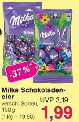 Jawoll Milka Schokoladen- eier Angebot