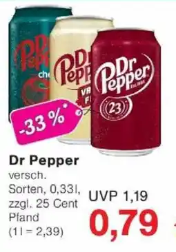 Jawoll Dr Pepper Angebot