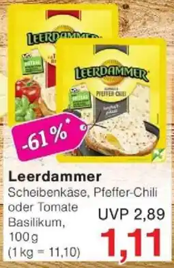 Jawoll Leerdammer Scheibenkäse, Pfeffer-Chili oder Tomate Basilikum Angebot
