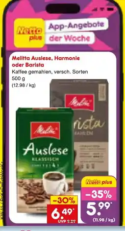 Netto Marken-Discount Melitta Auslese Klassisch Angebot