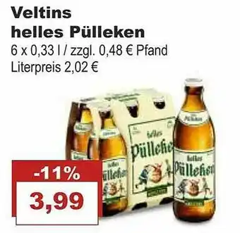 Bilgro Veltins Helles Pülleken Angebot