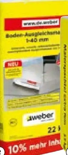 BayWa Saint-Gobain Weber Boden-Ausgleichsmasse Angebot