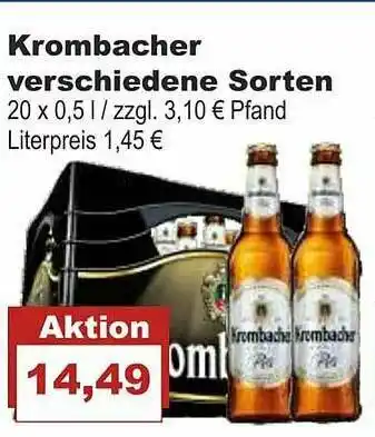 Bilgro Krombacher Verschiedene Sorten Angebot