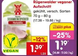 Netto Marken-Discount Rügenwalder Mühle Veganer Aufschnitt Angebot