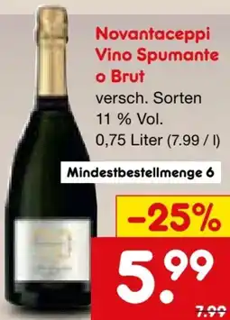 Netto Marken-Discount Latentia Winery Novantaceppi Vino Spumante Oro Brut Angebot