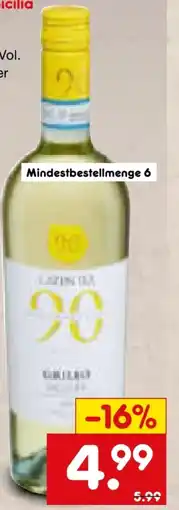 Netto Marken-Discount Latentia Winery Novantaceppi Grillo Sicilia Angebot