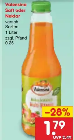 Netto Marken-Discount Valensina Saft Angebot