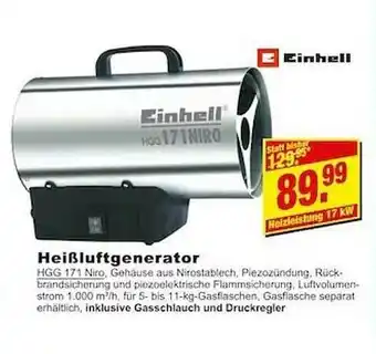 Leymann Baustoffe Heißluftgenerator Einhell Angebot