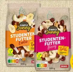 PENNY Simply Sunny Studentenfutter vegan Angebot