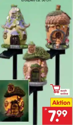 Netto Marken-Discount Living Garden LED Solar Häuschen Angebot