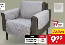 Netto Marken-Discount Dekor Sesselüberwurf Angebot