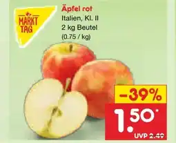 Netto Marken-Discount MarktTag Äpfel Angebot