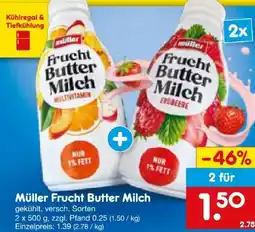 Netto Marken-Discount Müller Frucht Buttermilch Angebot