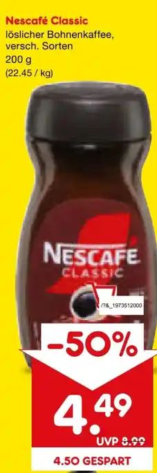 Netto Marken-Discount Nescafé Classic Löslicher Kaffee Angebot
