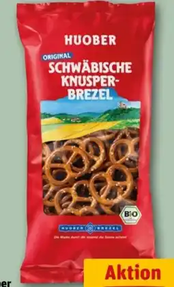 REWE Center Huober Brezel Original Schwäbische Bio Knusper-Brezel Angebot