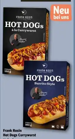 REWE Center Frank Rosin Hot Dogs Currywurst tiefgefroren Angebot