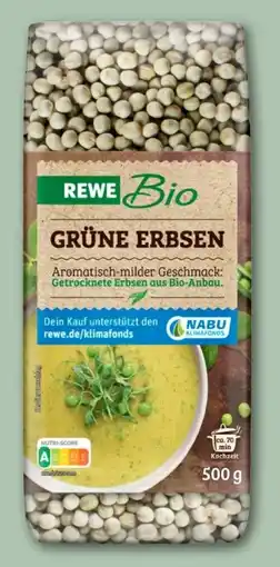 REWE Center Rewe Bio Grüne Erbsen Angebot