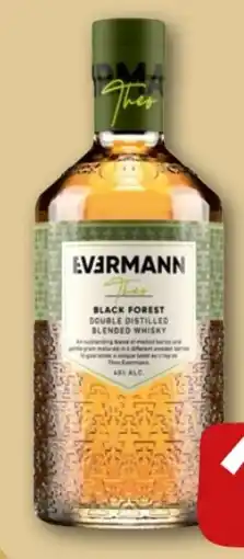 REWE Center Evermann Theo Black Forest Double Distilled Blended Whisky Angebot