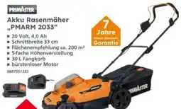 Globus Baumarkt Primaster Akku Rasenmäher PMARM 2033 Angebot