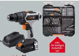 Globus Baumarkt Meister Werkzeug Akku-Bohrschrauber-Set Mobile Werkstatt Angebot