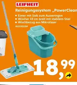 Globus Baumarkt Leifheit Reinigungssystem PowerClean Angebot