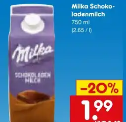 Netto Marken-Discount Milka Schokoladenmilch Angebot