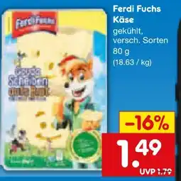 Netto Marken-Discount Ferdi Fuchs Käse Angebot
