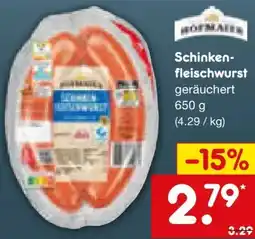 Netto Marken-Discount Hofmaier Schinkenfleischwurst Angebot
