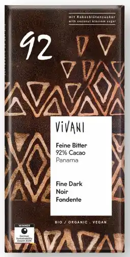 Edeka Vivani Bio Feine Bitterschokolade Noir Angebot