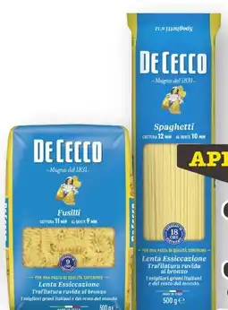 Scheck-in-Center De Cecco Teigwaren Angebot