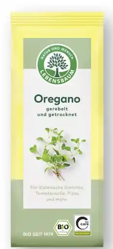 Scheck-in-Center Lebensbaum Bio Oregano Angebot